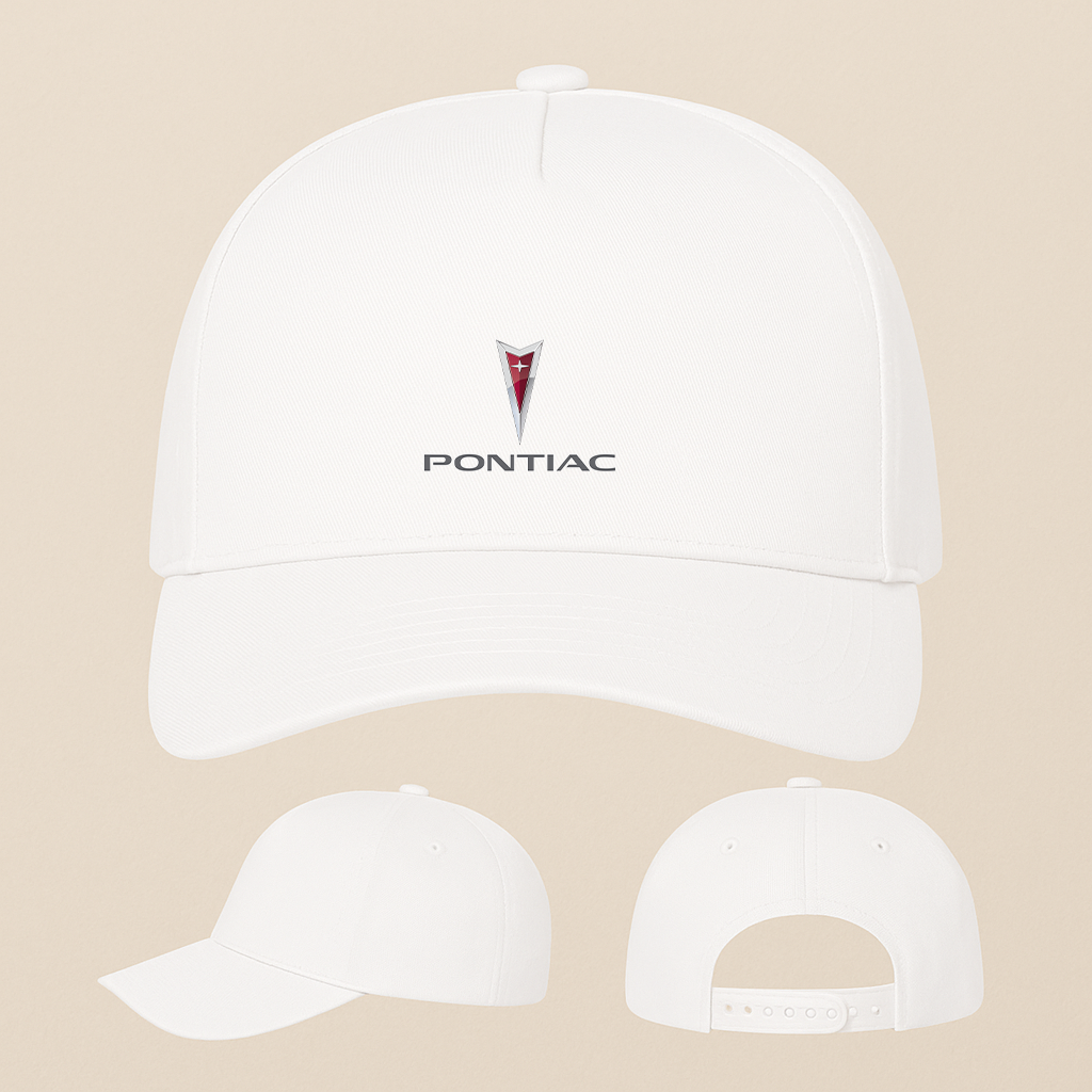 Pontiac Car Symbol Five Panel Twill Snapback Cap